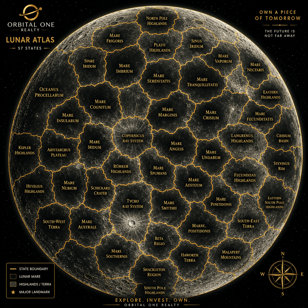 Mare Frigoris lunar state in the LunaSphere Atlas